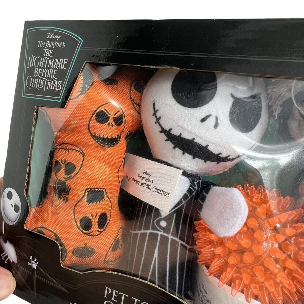 Disney Nightmare Before Christmas Pet Dog Toys Gift Set Jack Halloween Walgreens - Picture 9 of 12